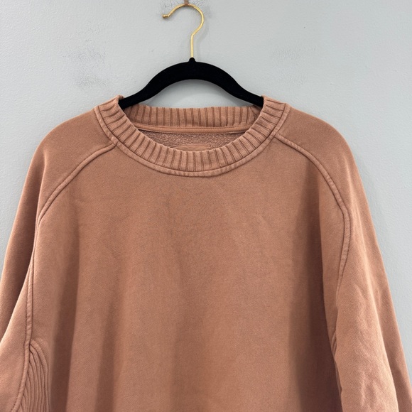 Aerie Down-To-Earth Crew Sweatshirt Warm Brown - Picture 4 of 9